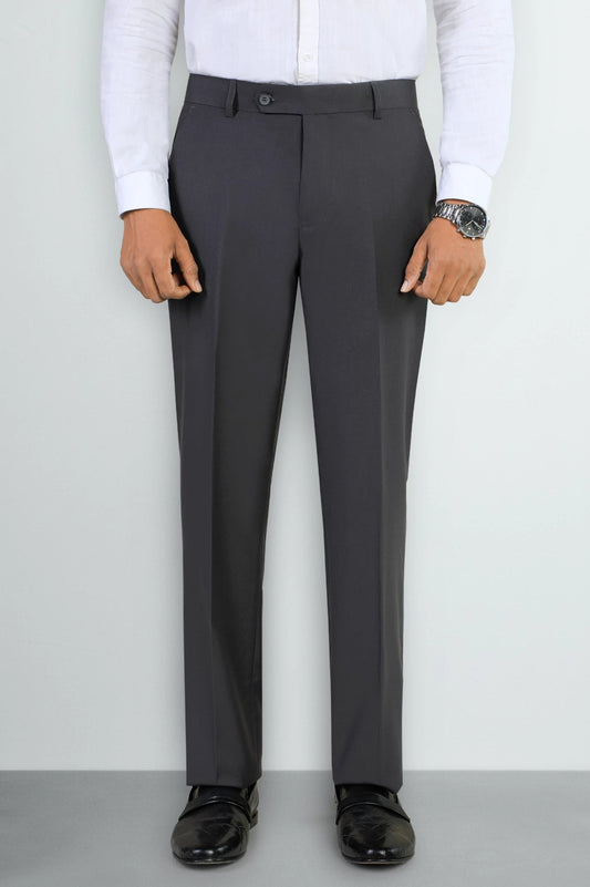 Men's Charcoal Slim Fit Trousers