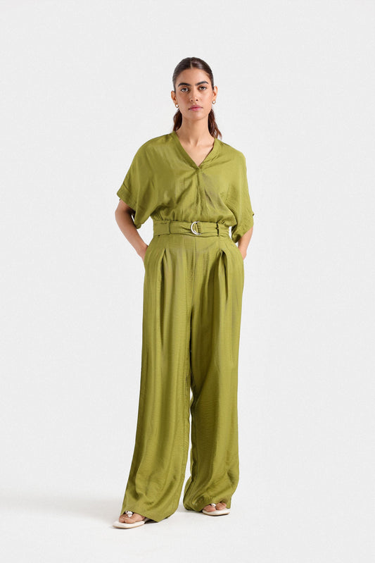 Basic Belted Jumpsuit