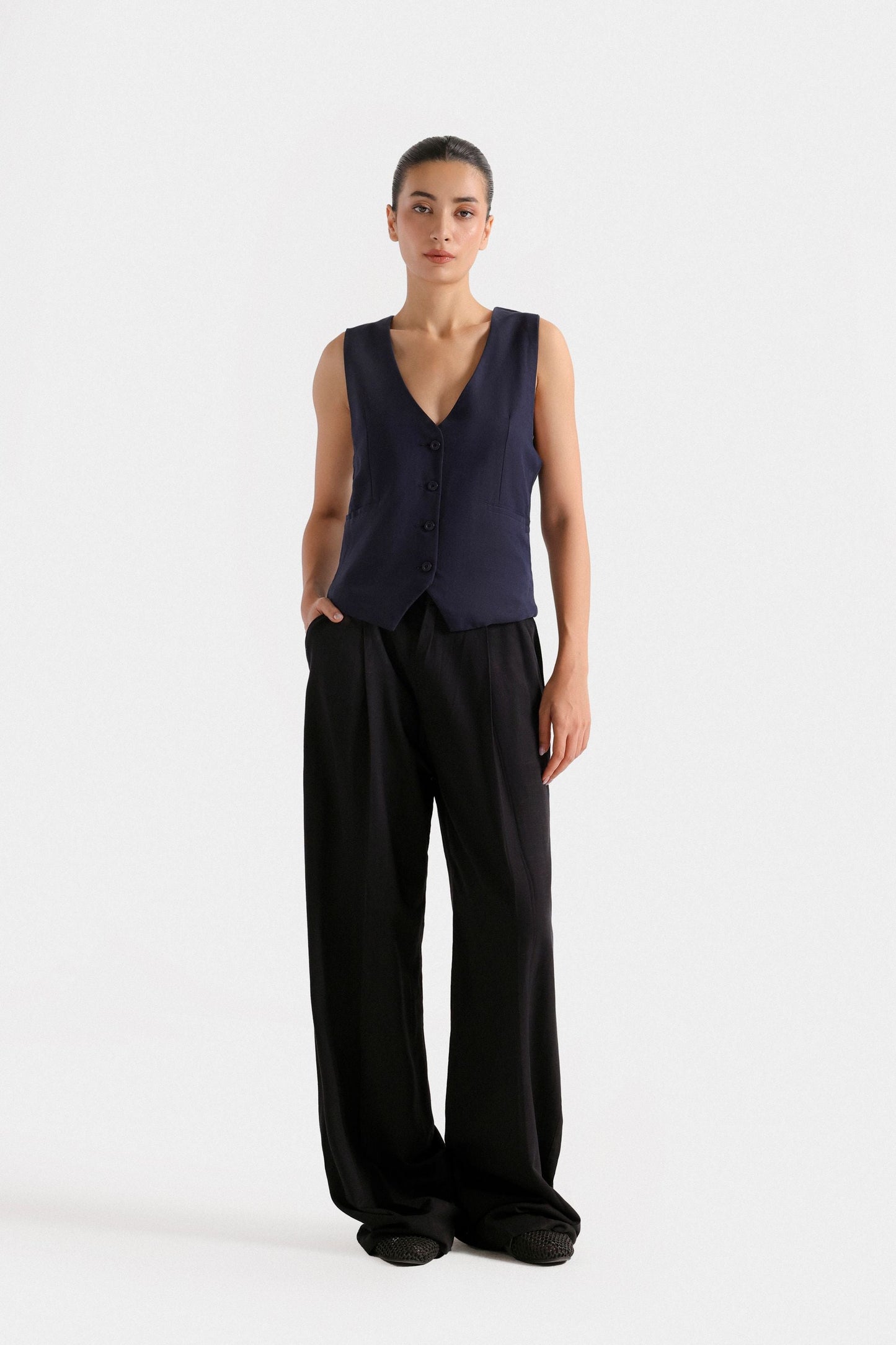 Basic Button Up Vest