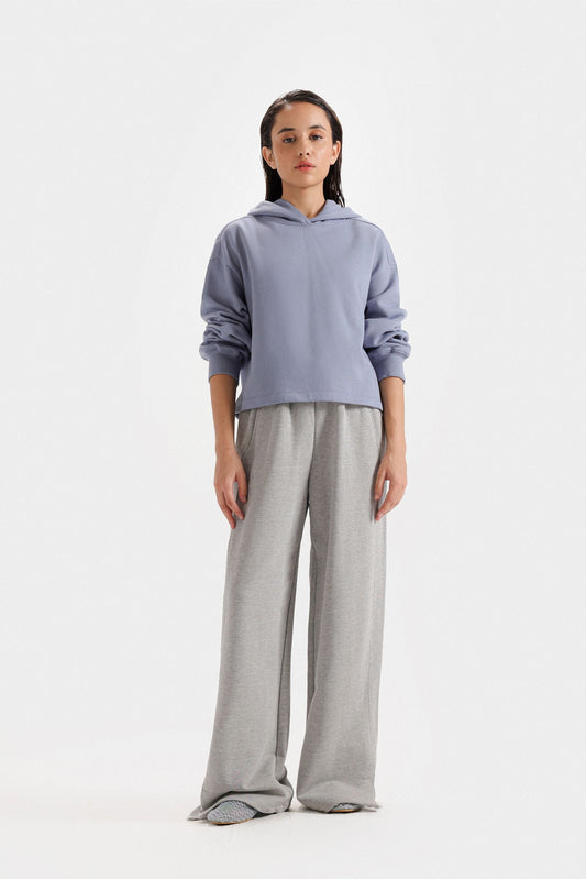 Basic Pleated Hoodie